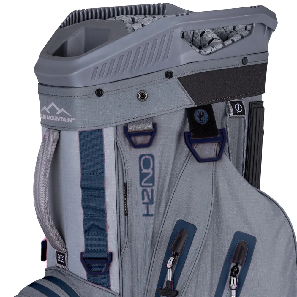 Sun Mountain H2NO Lite Waterproof Cart Bag - Nickel/Cadet, Golf resistance bands, FootJoy golf shoes