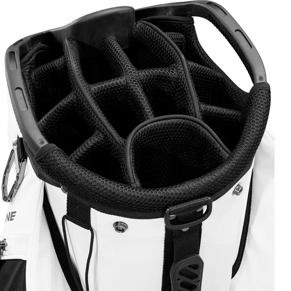 Wilson Alpine Cart 14 Bag - White/Black, Golf wedges 52 degree, Golf ball retriever, Golf launch monitor