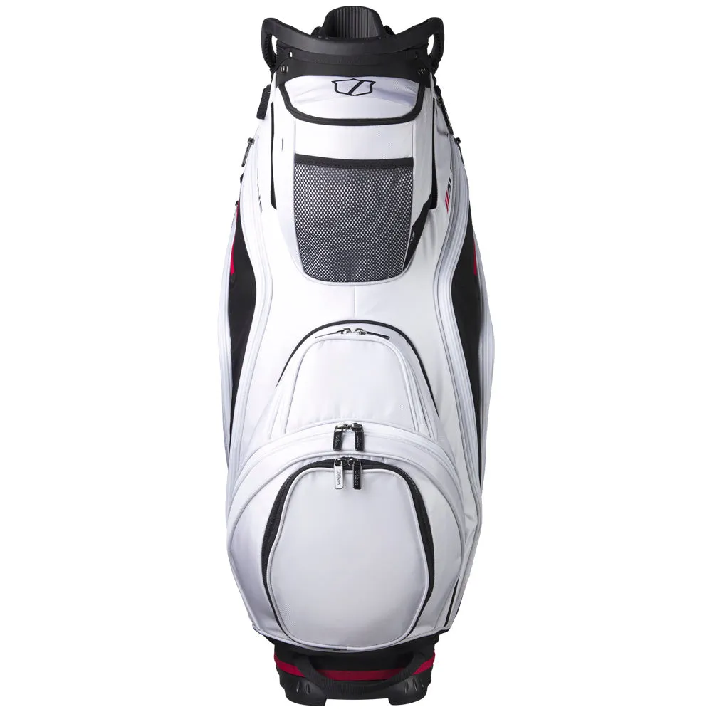 Wilson Alpine Cart 14 Bag - White/Black, Yellow golf balls, Golf gear for seniors