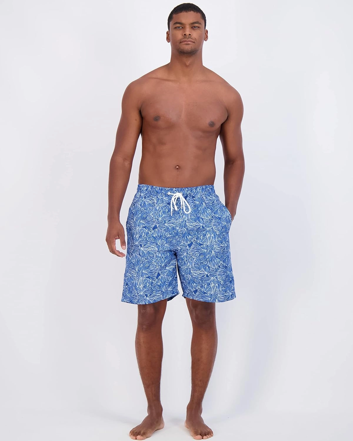 Real Essentials 3 Pack: Men's 7" Quick-Dry Swim Trunk with with Mesh Lining (Available in Big & Tall)