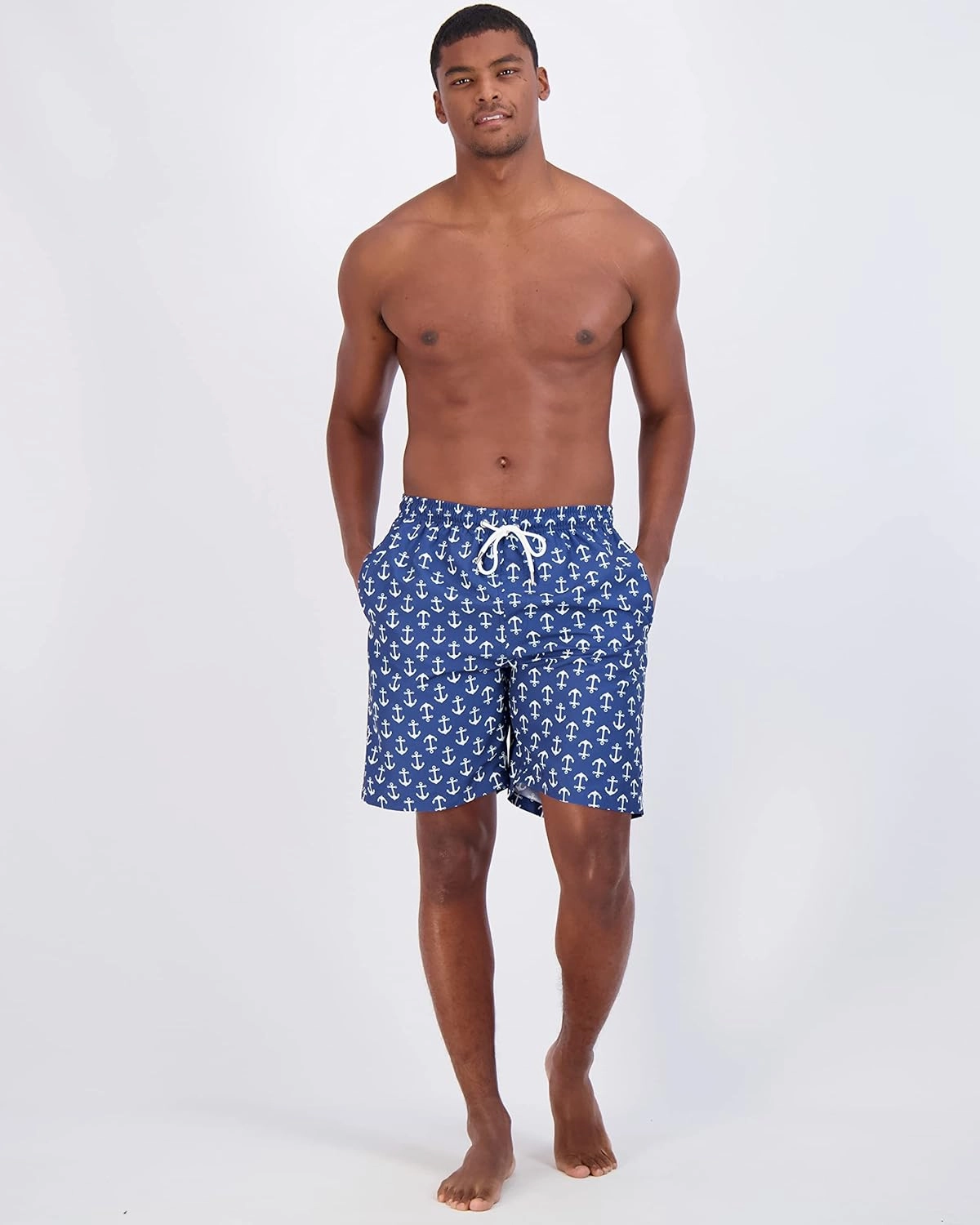 Real Essentials 3 Pack: Men's 7" Quick-Dry Swim Trunk with with Mesh Lining (Available in Big & Tall)