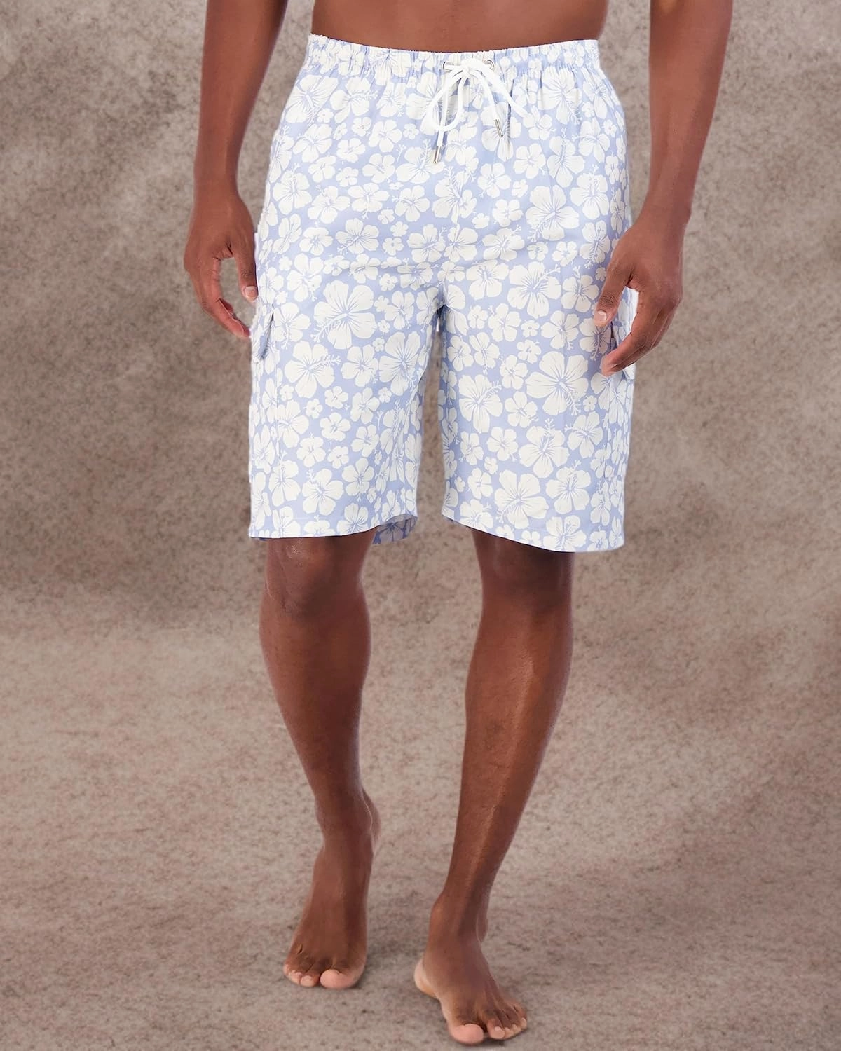 Real Essentials 3 Pack: Men's Swim Trunks with Cargo Pockets & Mesh Lining (Available in Big & Tall)