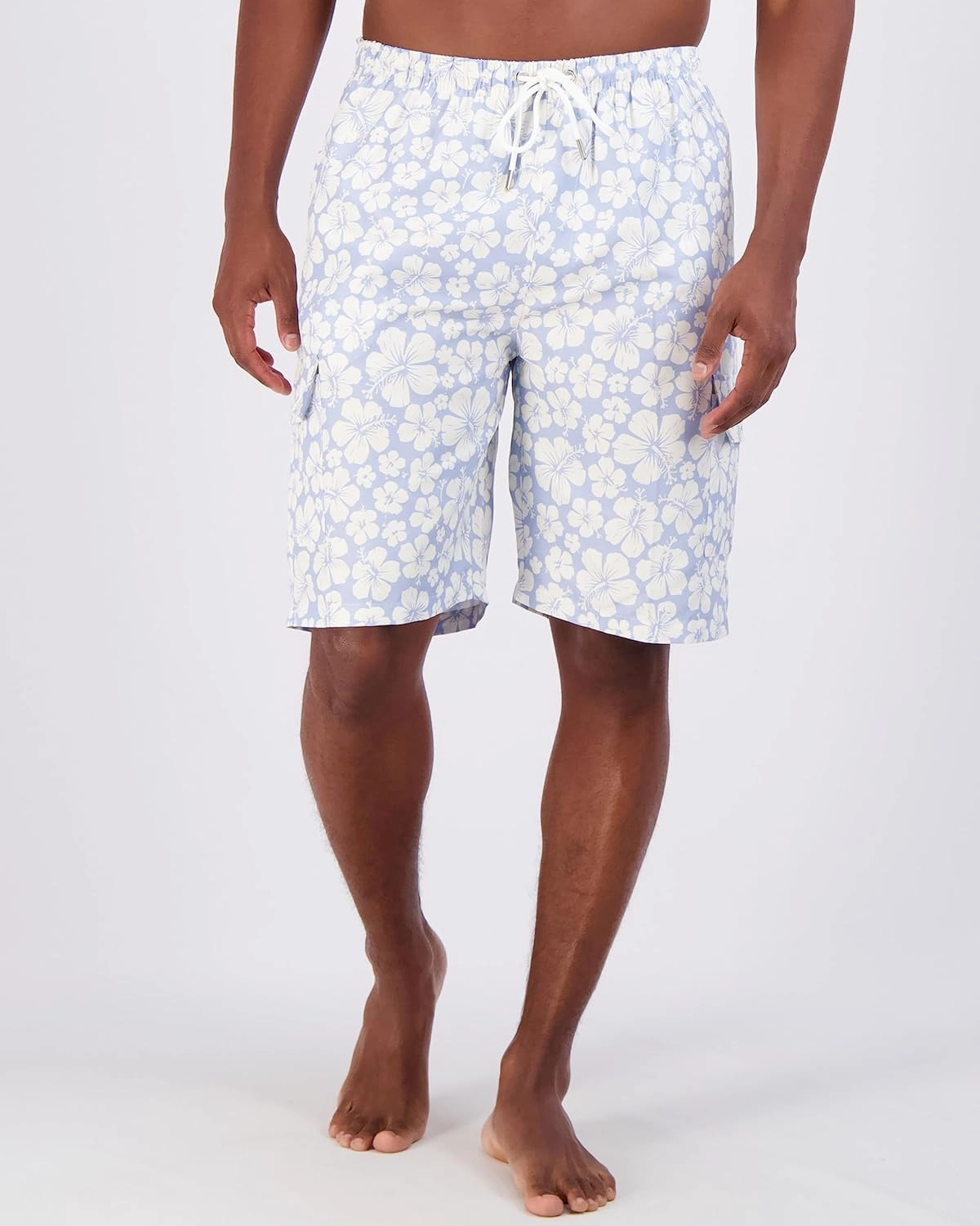 Real Essentials 3 Pack: Men's Swim Trunks with Cargo Pockets & Mesh Lining (Available in Big & Tall)