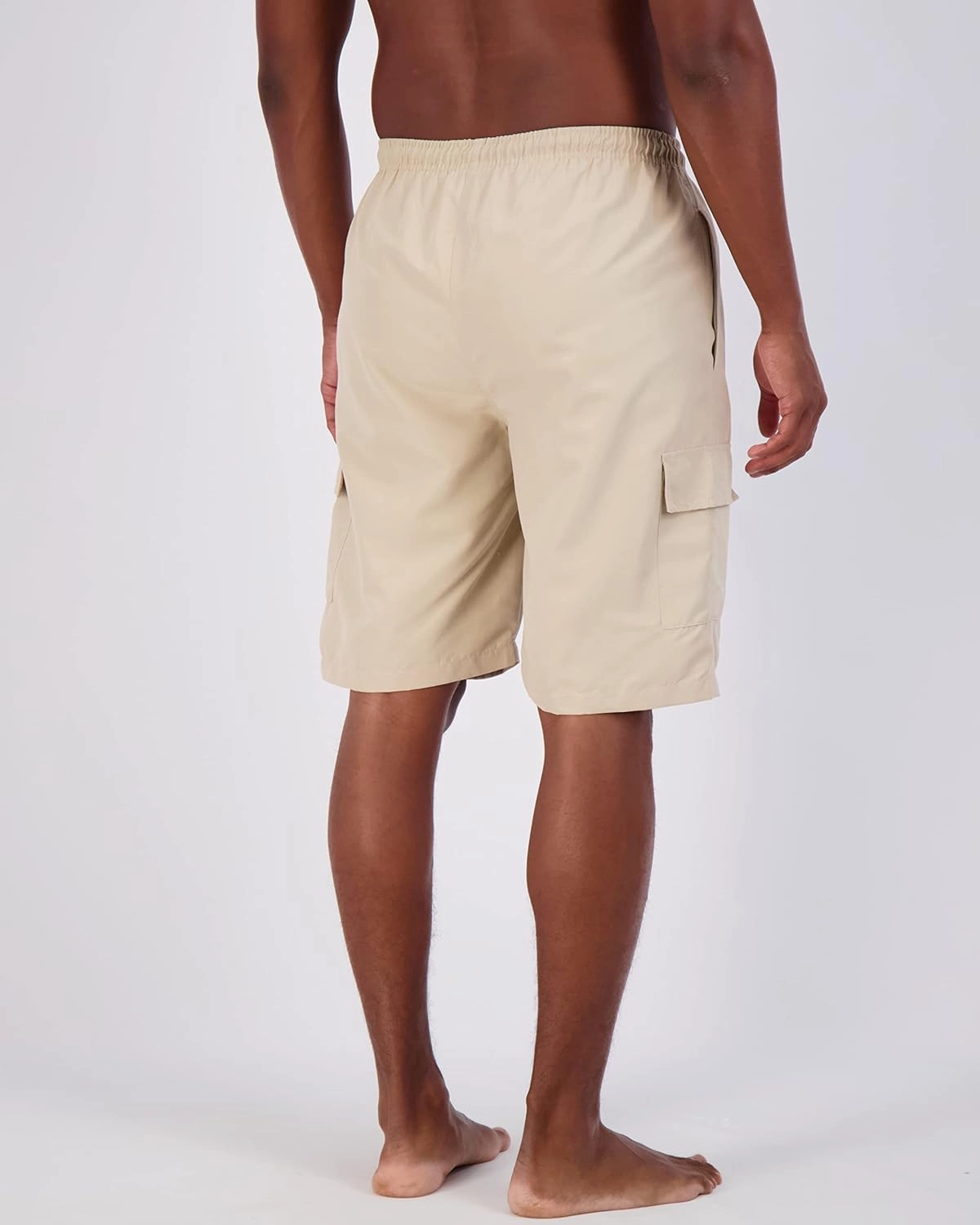Real Essentials 3 Pack: Men's Swim Trunks with Cargo Pockets & Mesh Lining (Available in Big & Tall)