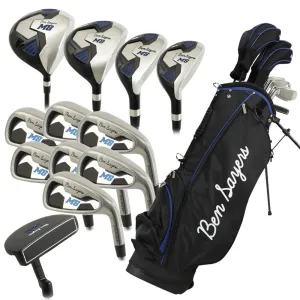 Refined for You Ben Sayers M8 13-Piece Stand Bag Package Set - Black/Blue - Steel Trending Now, Golf ball markers, Golf ball finder glasses
