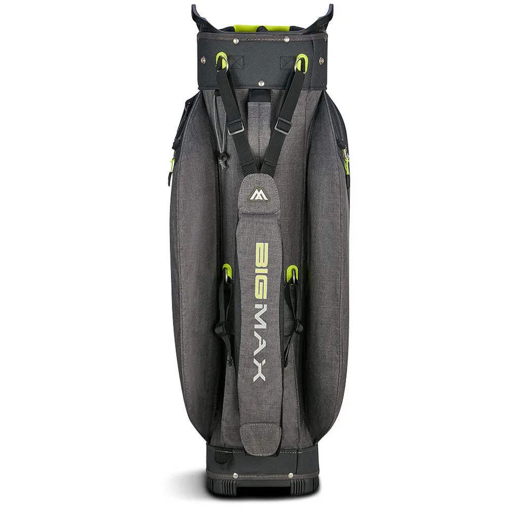 Big Max Aqua Tour 4 Waterproof Cart Bag - Black/Storm/Charcoal/Lime, High visibility golf balls