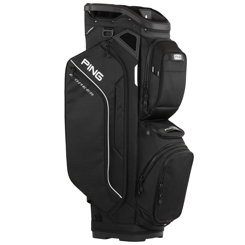 Refined for You Ping Pioneer 244 Cart Bag - Black Find Your Perfect Fit, Backyard golf setup, Recycled golf accessories, Golf cart bag with 14 dividers