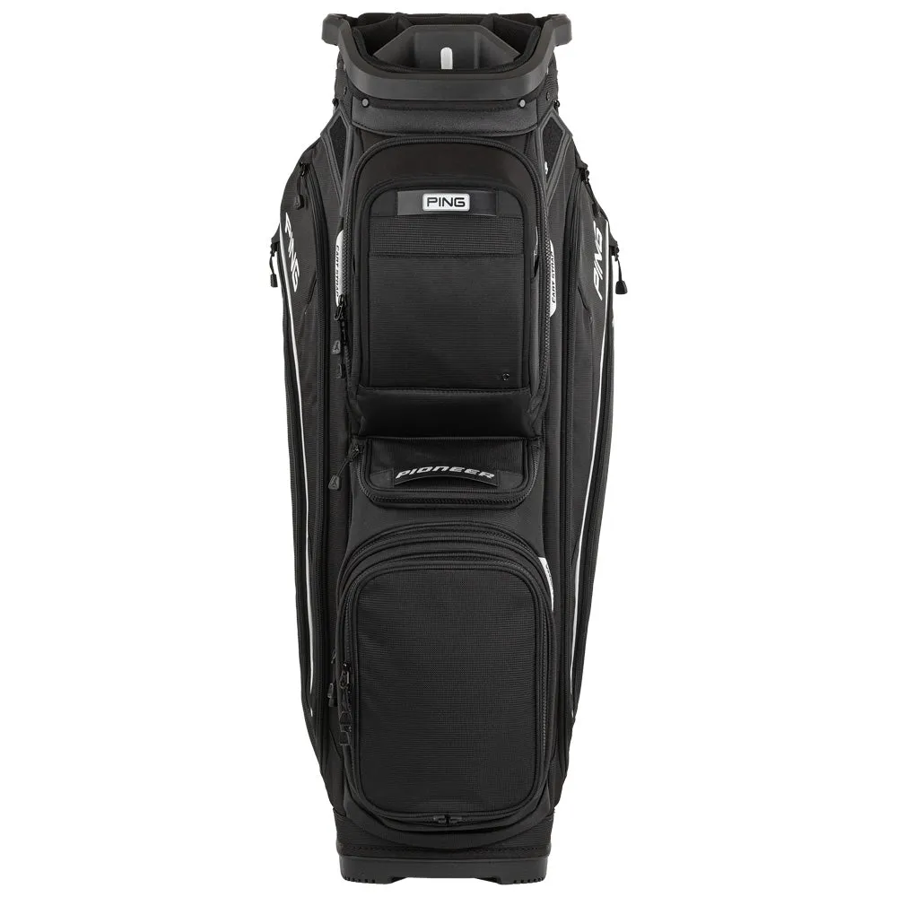 Ping Pioneer 244 Cart Bag - Black, USGA approved golf balls, Airline approved golf bag