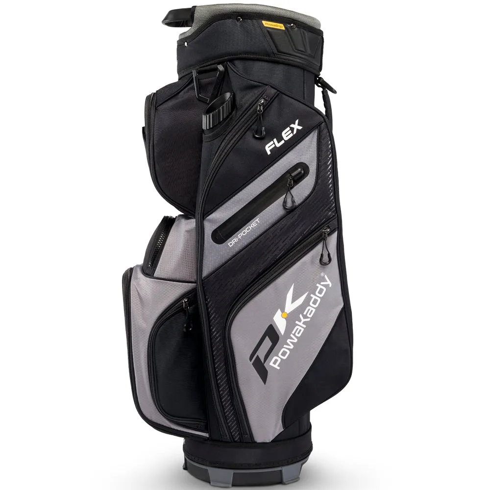 PowaKaddy FLEX Cart Bag -  Grey/Black, SPF 50 golf shirts, Golf scorecard holder, Golf bag rain cover