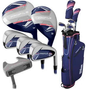 Refined for You Wilson Profile 7-Piece Stand Bag Package Set - Ladies/Youth Dont Miss, Golf scorecard holder, Indoor golf putting green, Affordable golf clubs