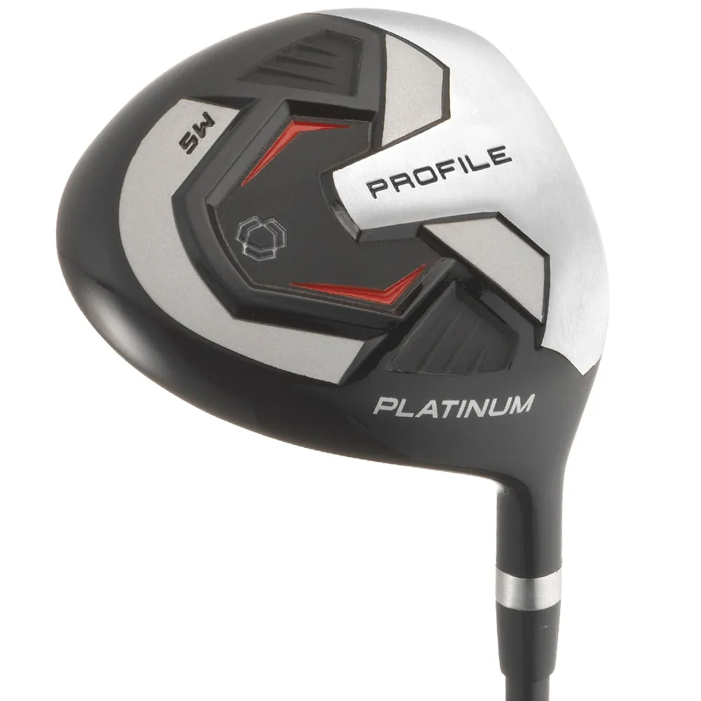 Wilson Profile Platinum 11-Piece Stand Bag Package Set - Steel, Golf gift for men, Smart golf balls
