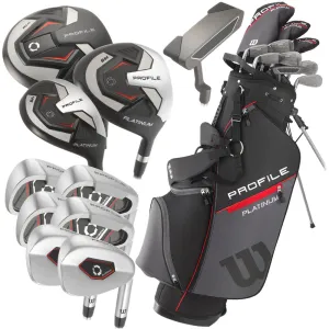 Refined for You Wilson Profile Platinum 11-Piece Stand Bag Package Set - Steel Best-Selling, Adidas golf shoes, Ladies golf clubs, Biodegradable golf balls