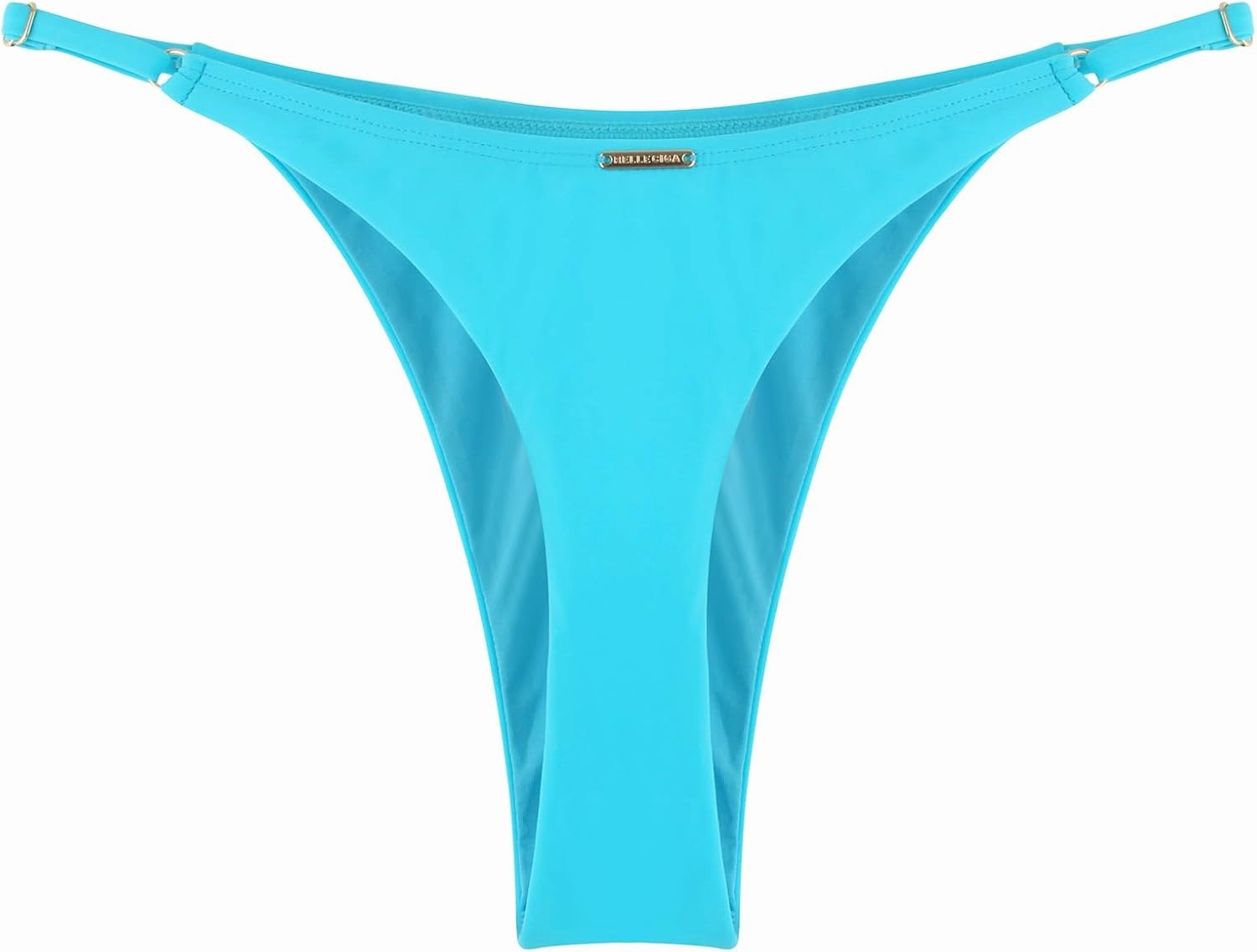 RELLECIGA Women's Adjustable High Cut Thong Bikini Bottom