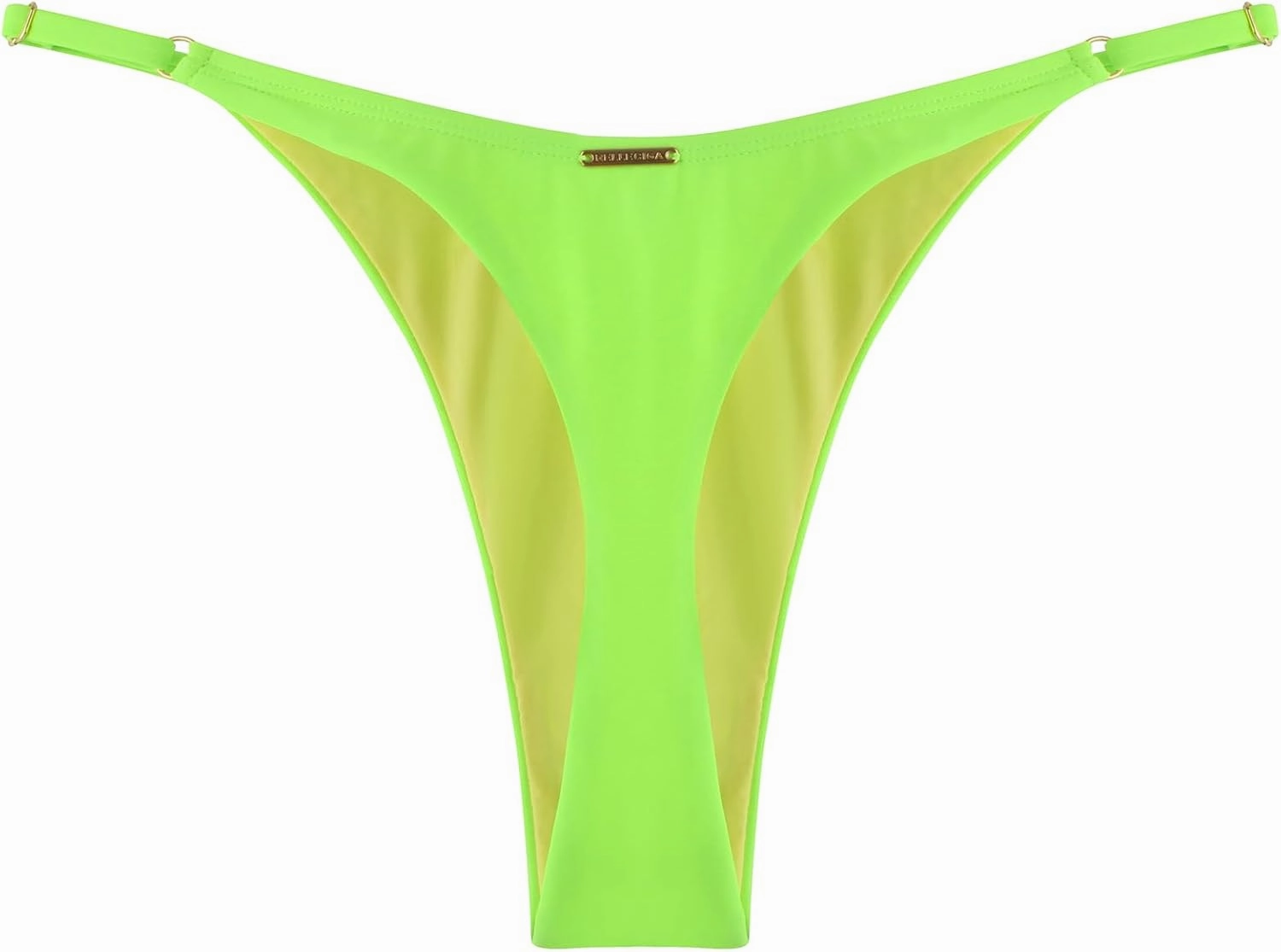 RELLECIGA Women's Adjustable High Cut Thong Bikini Bottom