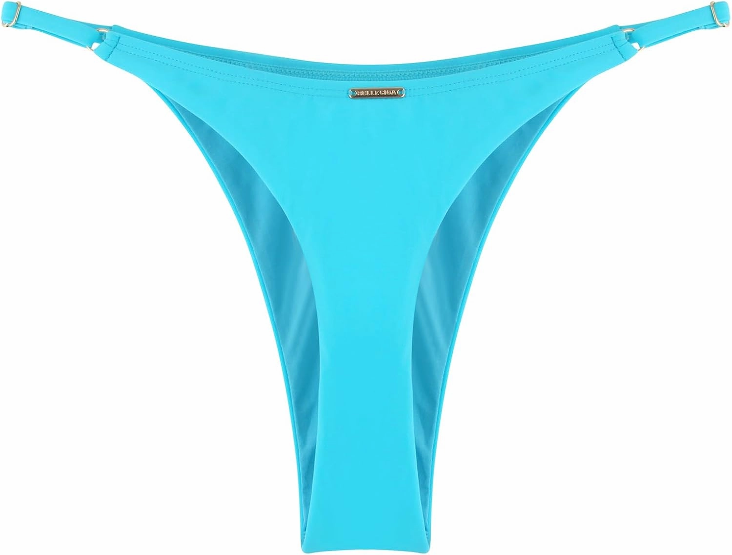 RELLECIGA Women's Adjustable High Cut Thong Bikini Bottom