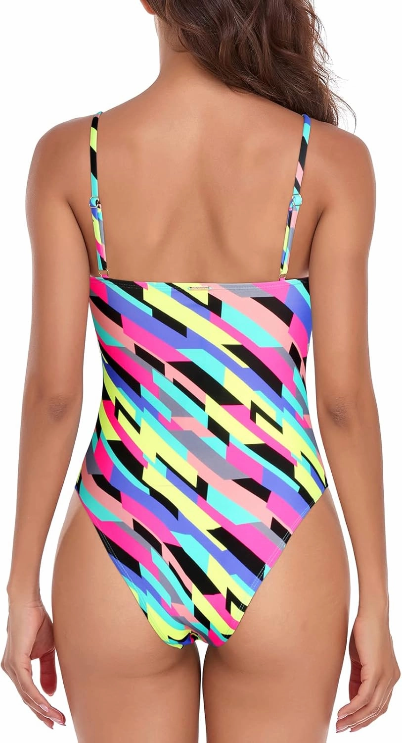 RELLECIGA Women's Bandeau One Piece Swimsuits