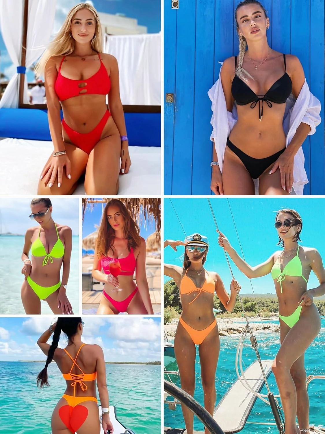 RELLECIGA Women's Cheeky Bikini Bottom