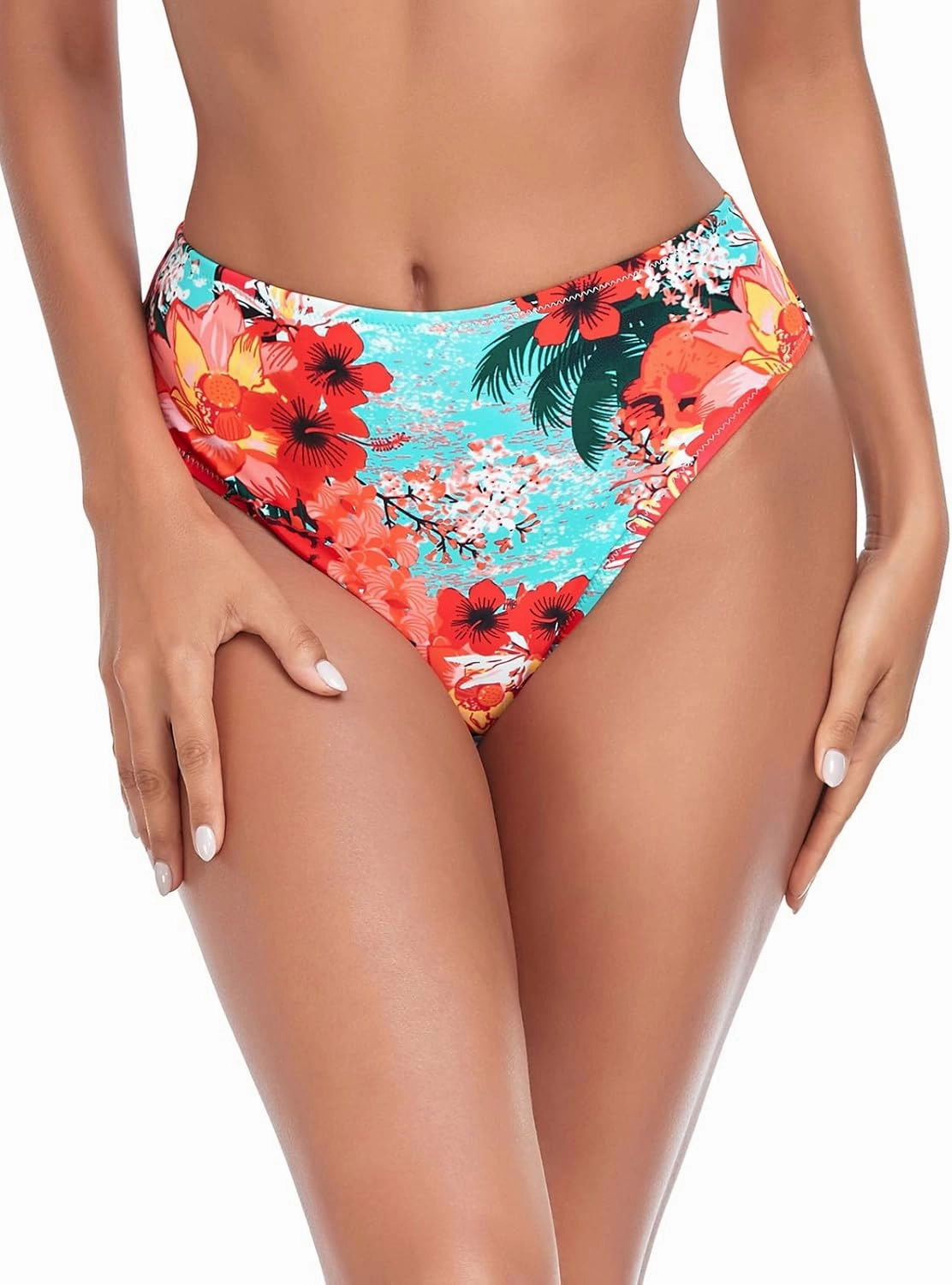 RELLECIGA Women's High Cut Bikini Bottom