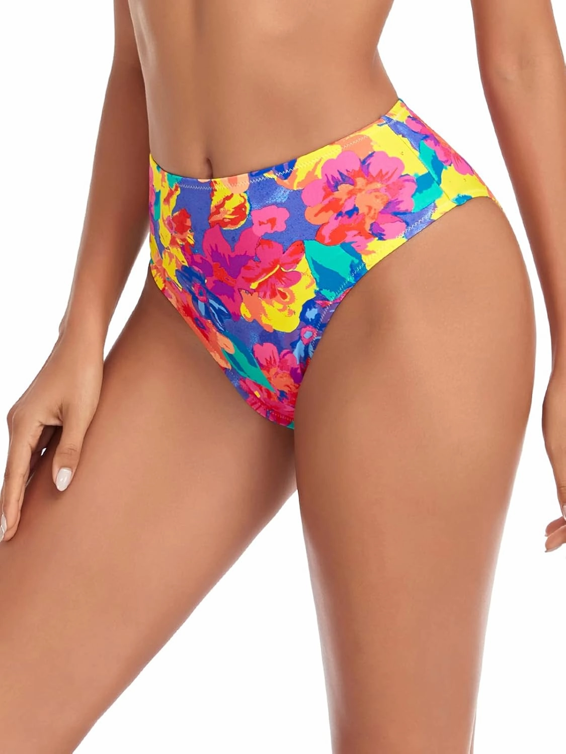 RELLECIGA Women's High Cut Bikini Bottom