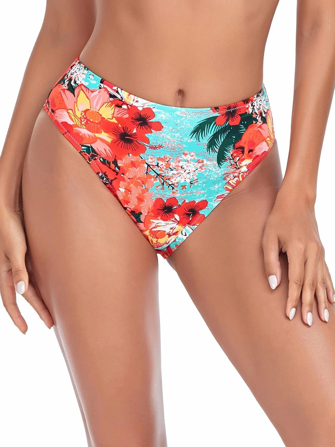 RELLECIGA Women's High Cut Bikini Bottom
