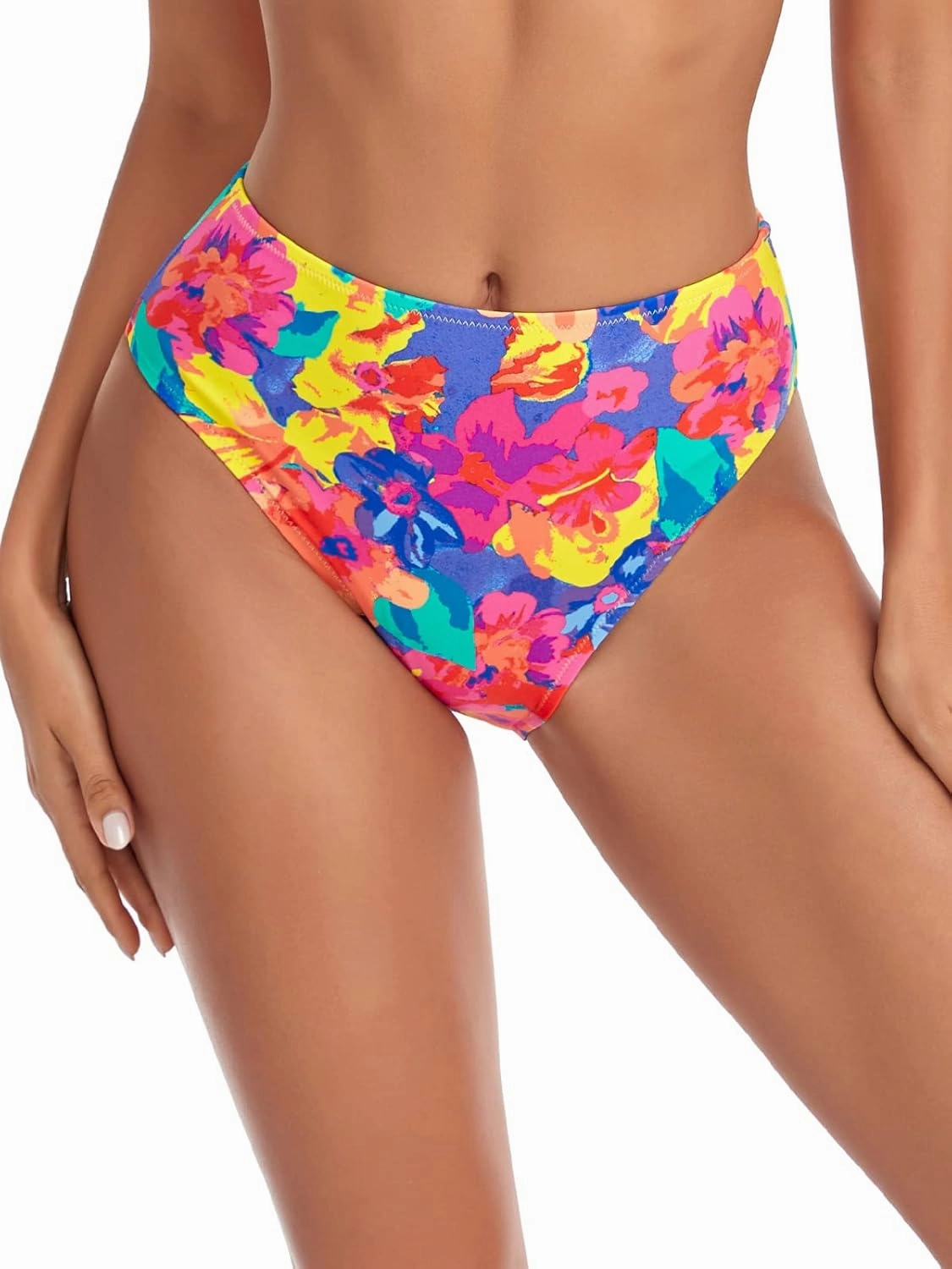RELLECIGA Women's High Cut Bikini Bottom