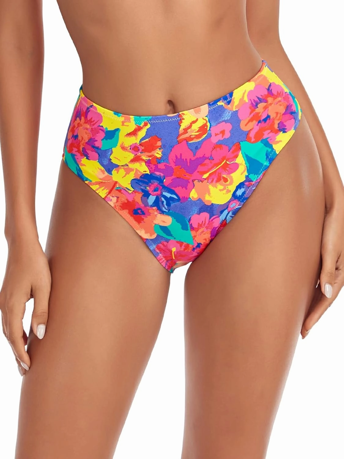 RELLECIGA Women's High Cut Bikini Bottom