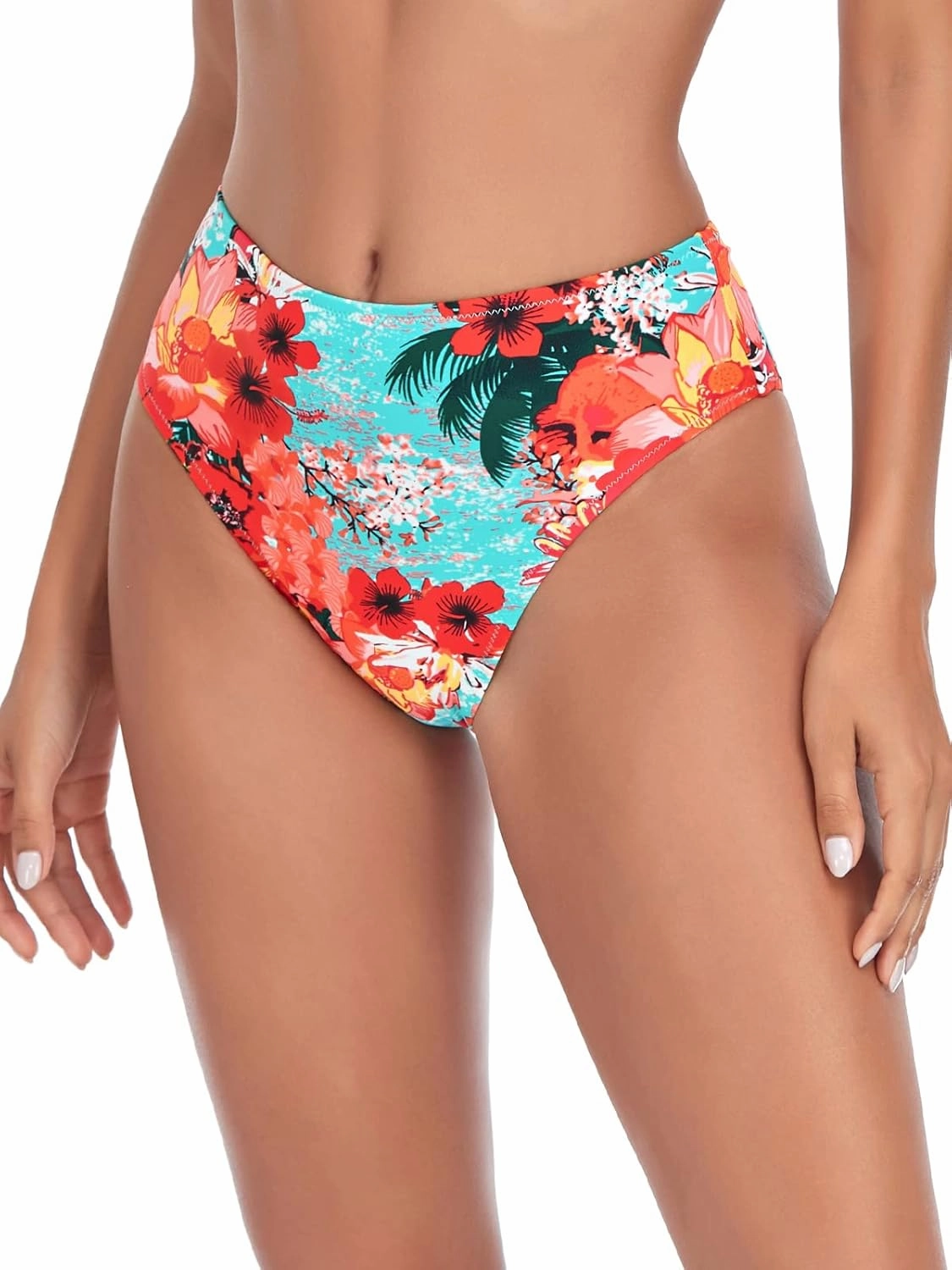 RELLECIGA Women's High Cut Bikini Bottom