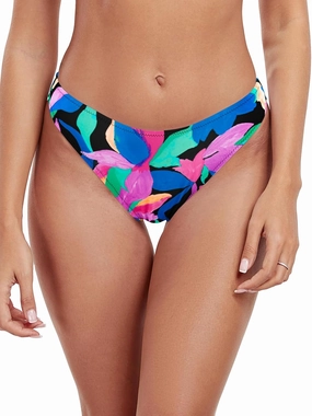 RELLECIGA Women's Mid Waisted High Cut Bikini Bottoms