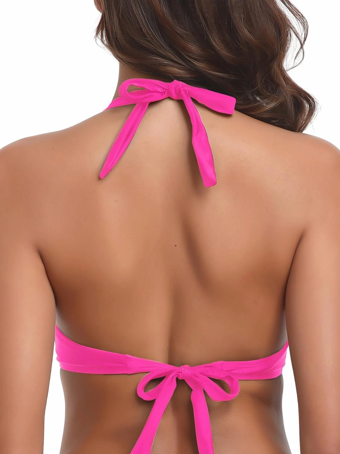 RELLECIGA Women's Push Up Bikini Top Knot Front Underwire Swimwear