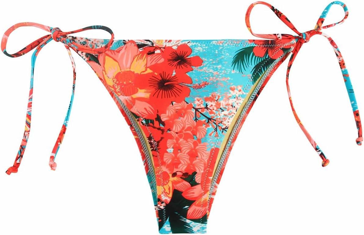 RELLECIGA Women's Side Tie Bikini Bottom