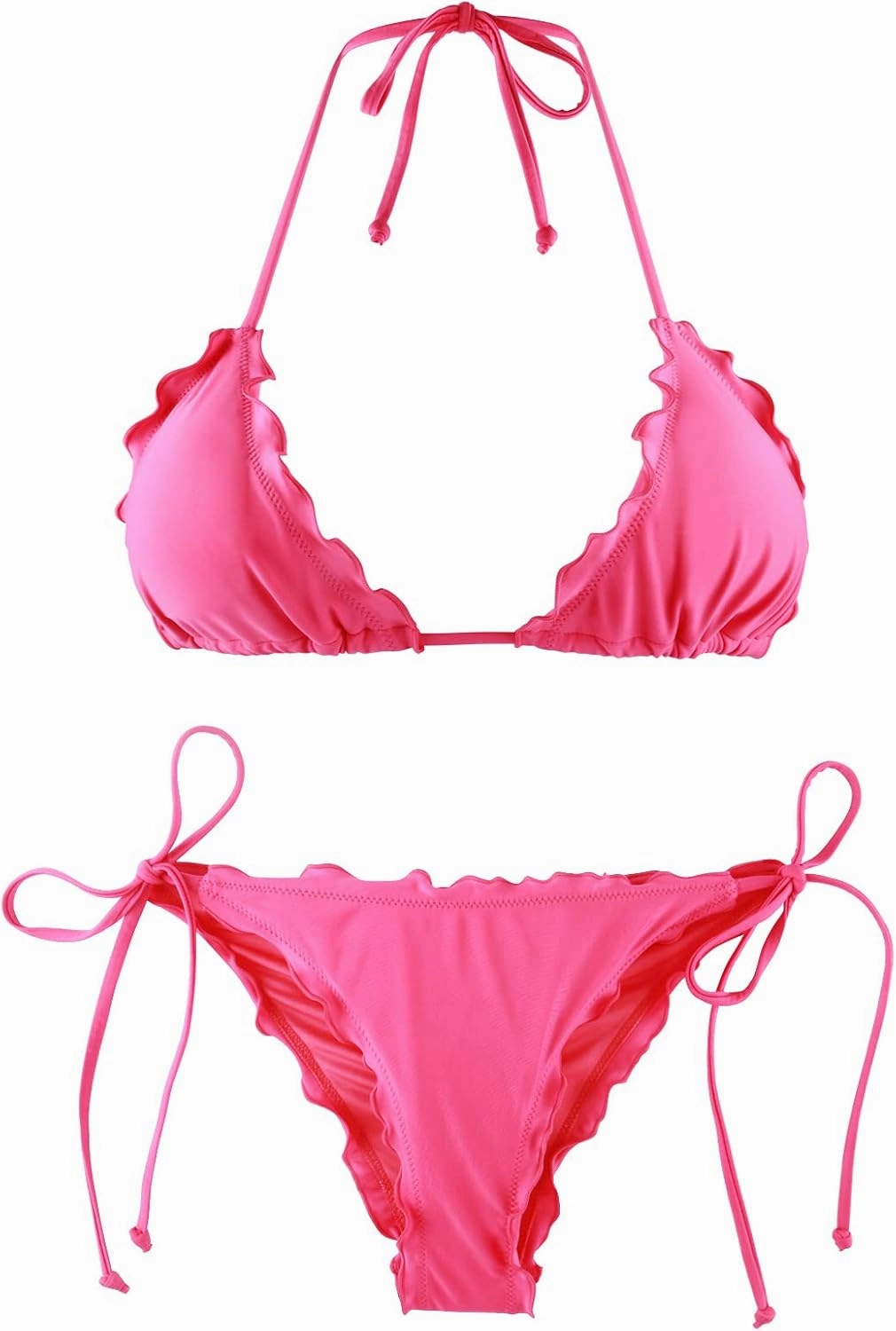 RELLECIGA Women's Wavy Bikini Set