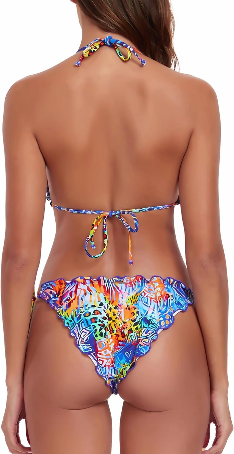 RELLECIGA Women's Wavy Bikini Set
