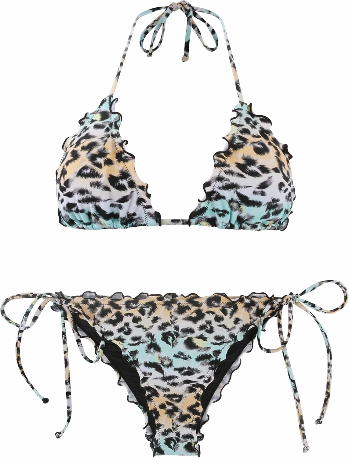 RELLECIGA Women's Wavy Bikini Set