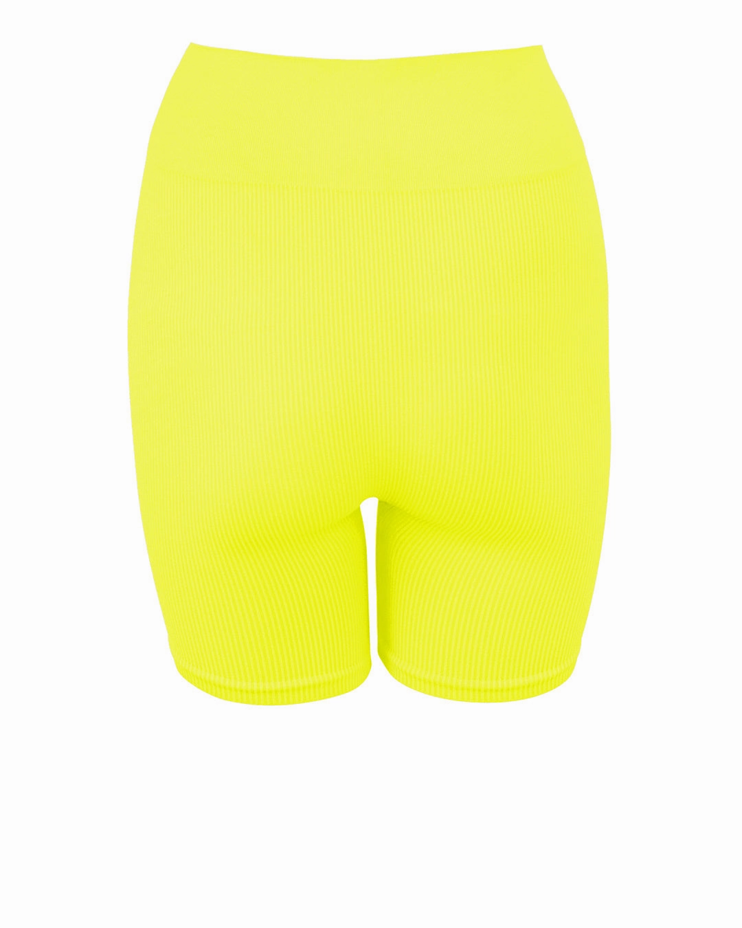RIBBED COMPOSED Shorts | Neon Yellow