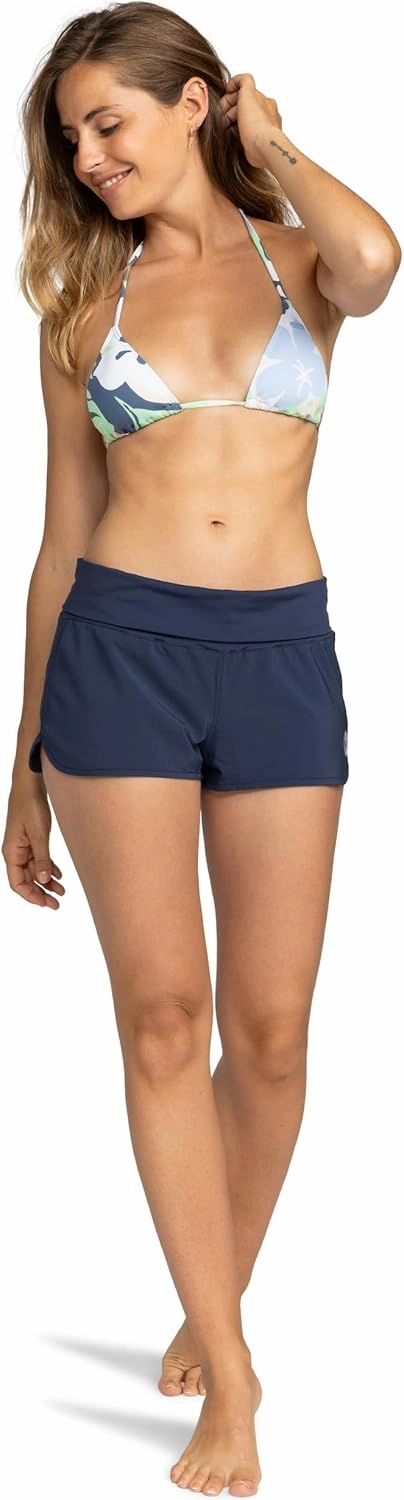Roxy Women's Board Shorts CTummy Control, 4-Way Stretch, Quick-Dry 2" Inseam Swim Shorts, UPF 50  Beach Shorts