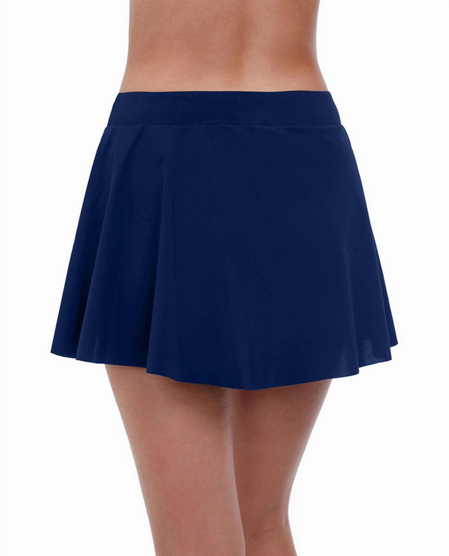 Ruffle Flyaway Swim Skirt In Tutti Frutti Navy