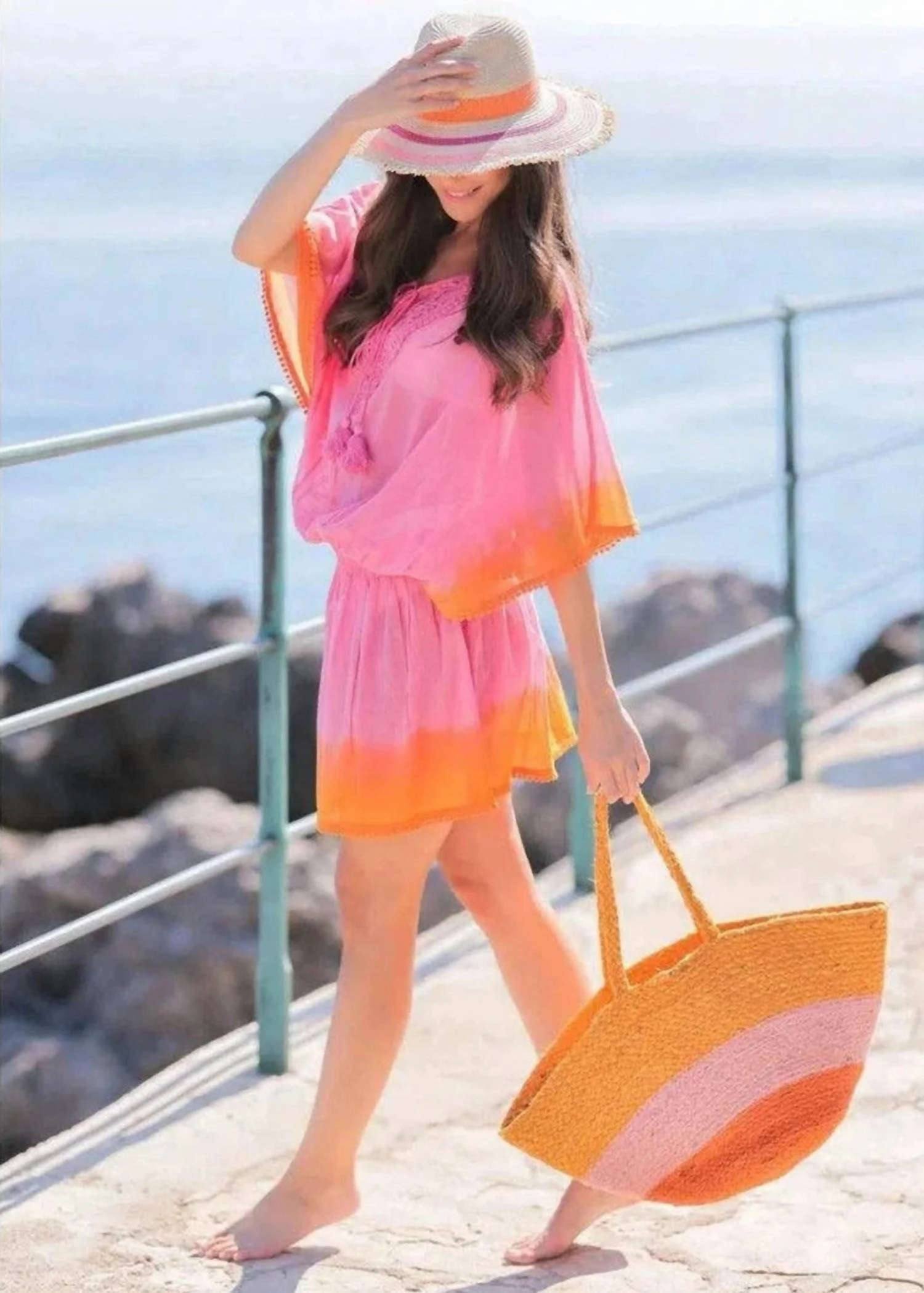 Sadie Beach Cover-Up In Pink