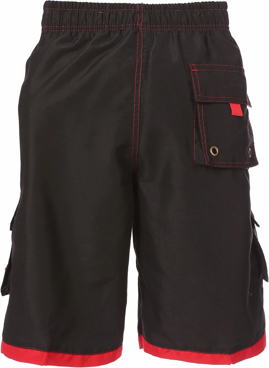 Sakkas Mens Contrast Stripes Skate Surf Board Short/Swim Trunks