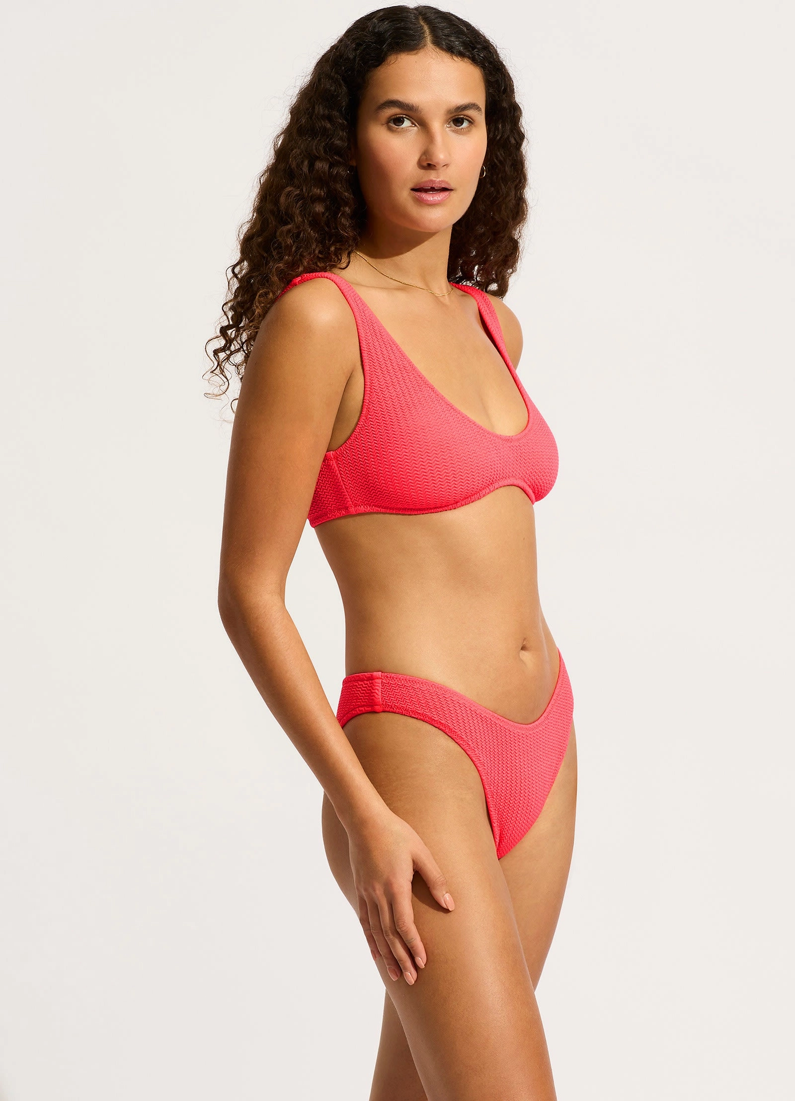 Sea Dive Multi Fit Longline Bikini Top - Snapdragon