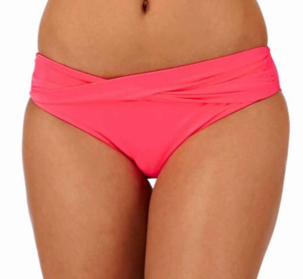 Seafolly Raspberry Red Pink Twist Band Hipster Bikini Bottoms