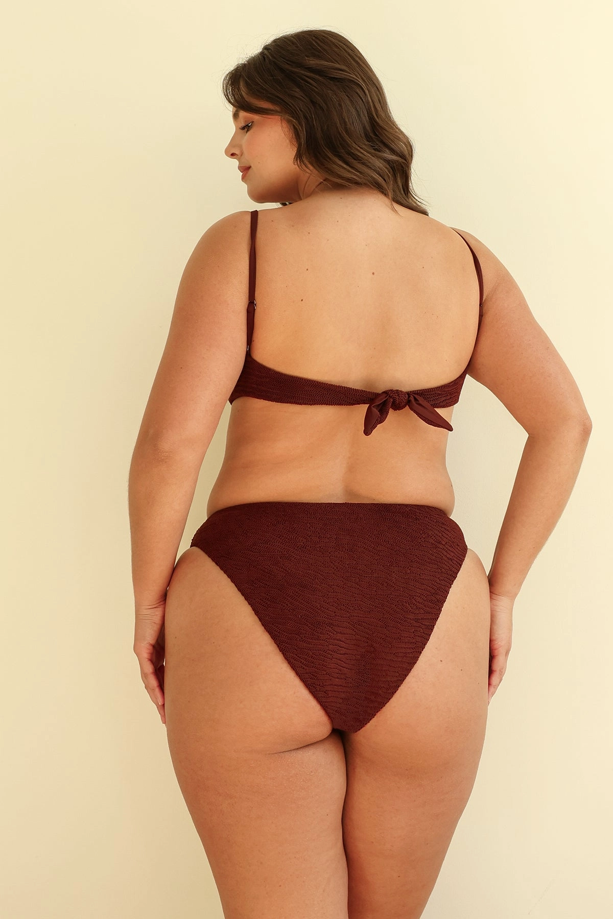 Seashore High Waist Cheeky Bikini Bottom