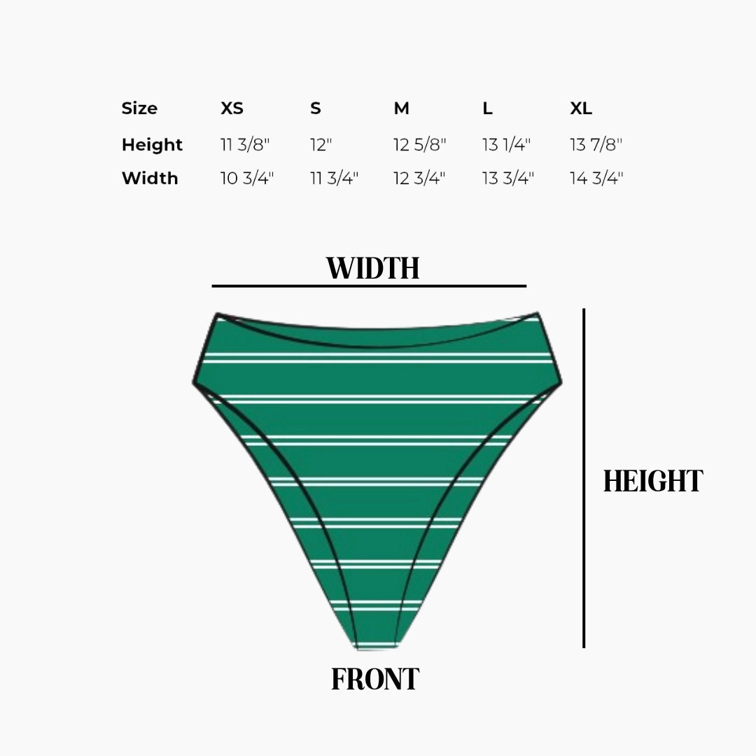 Seashore High Waist Cheeky Bikini Bottom