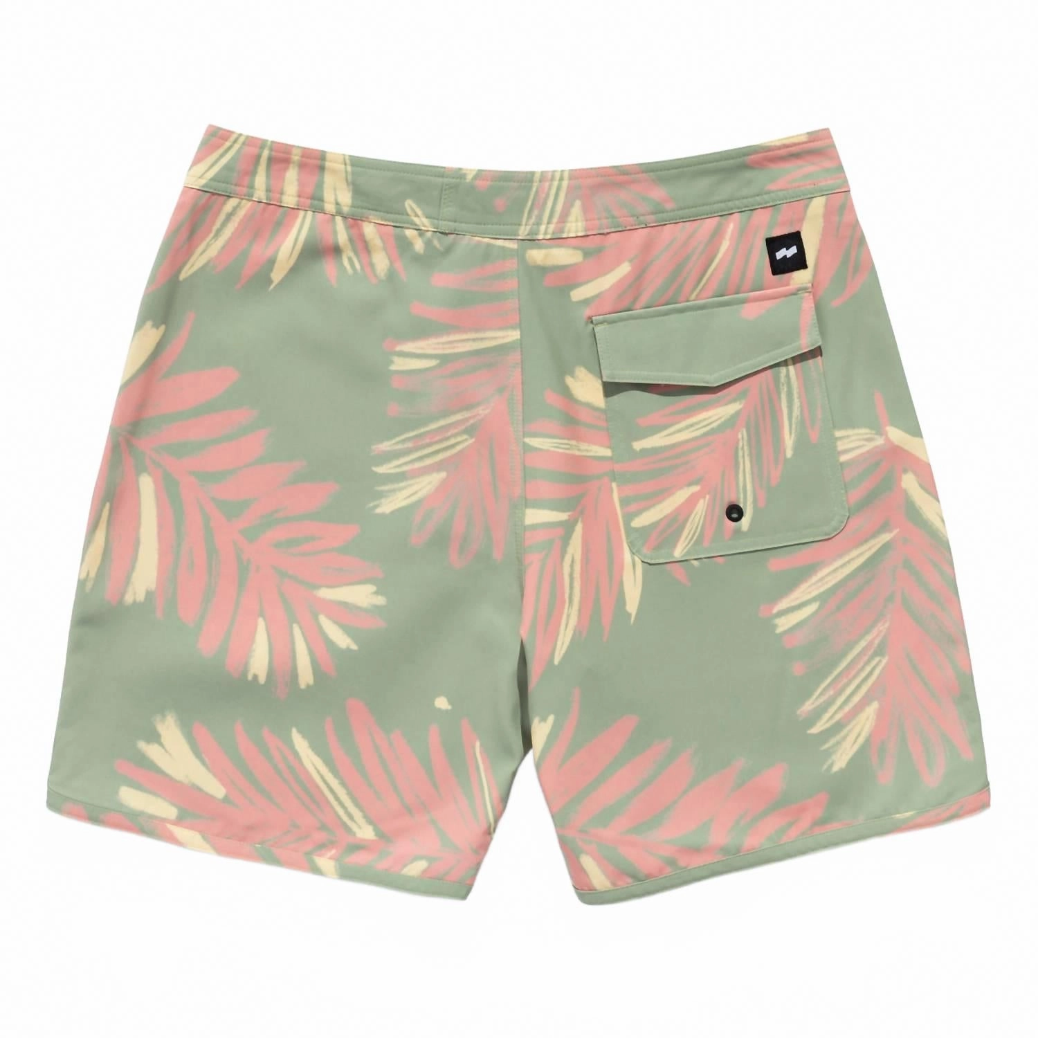 Seasons Boardshort In Green Tea