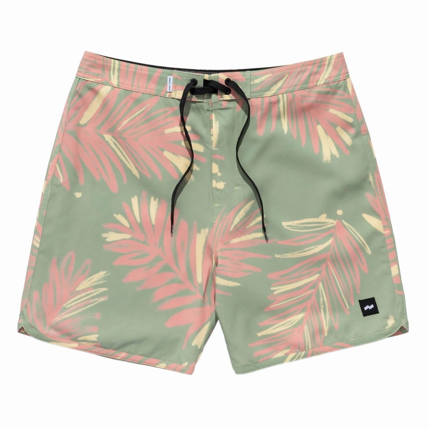 Seasons Boardshort In Green Tea