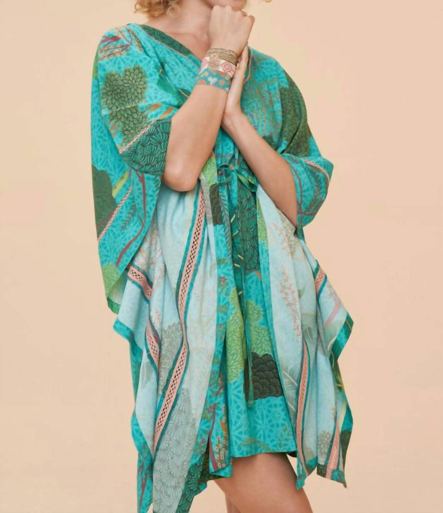 Secret Paradise Beach Cover Up In Aqua