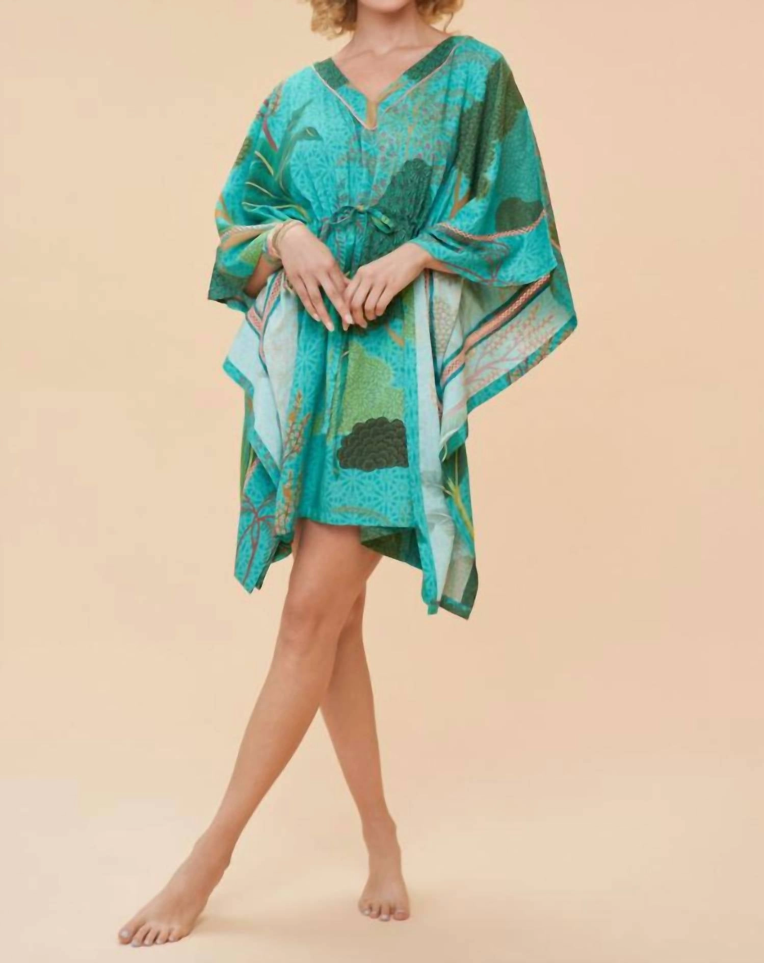 Secret Paradise Beach Cover Up In Aqua