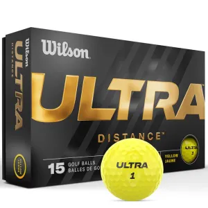 Selling Fast Wilson Ultra Distance Balls - 15 Pack - Yellow Ready to Ship, Vegan golf shoes, Senior golf clubs, Golf stand bag