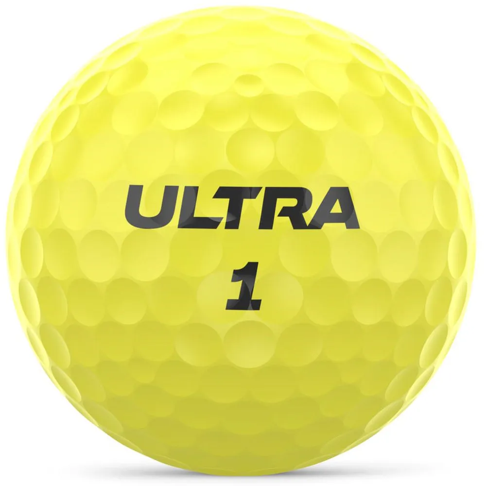 Wilson Ultra Distance Balls - 15 Pack - Yellow, Shot tracking golf sensor, Personalized golf tees, Left-handed golf putters