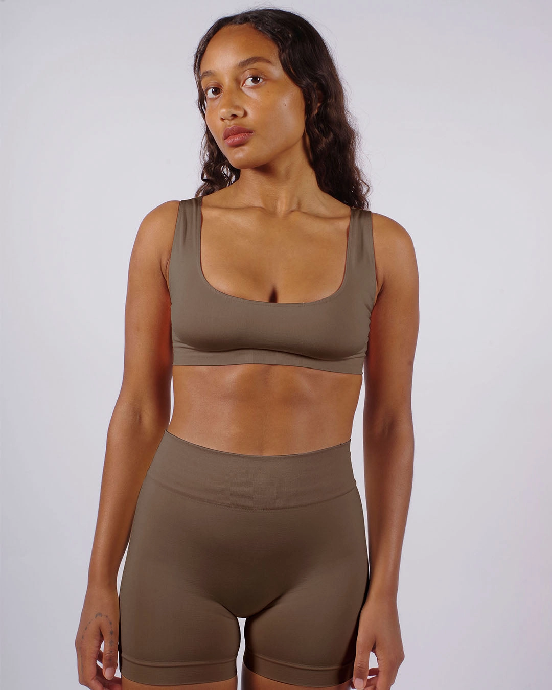 SERENE Bikini Bra Top | Muddy Grey