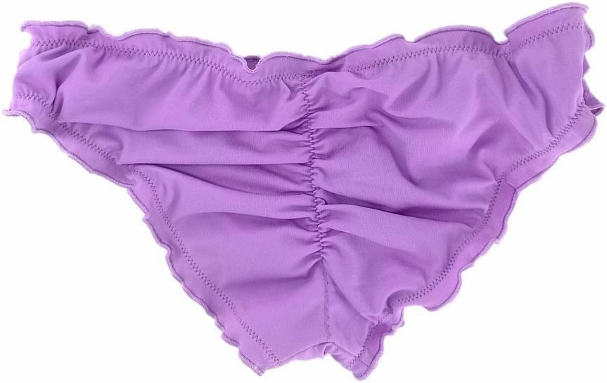Sexy Women's Ruffle Wavy Brazilian Bikini Bottom Hipster Swimsuit